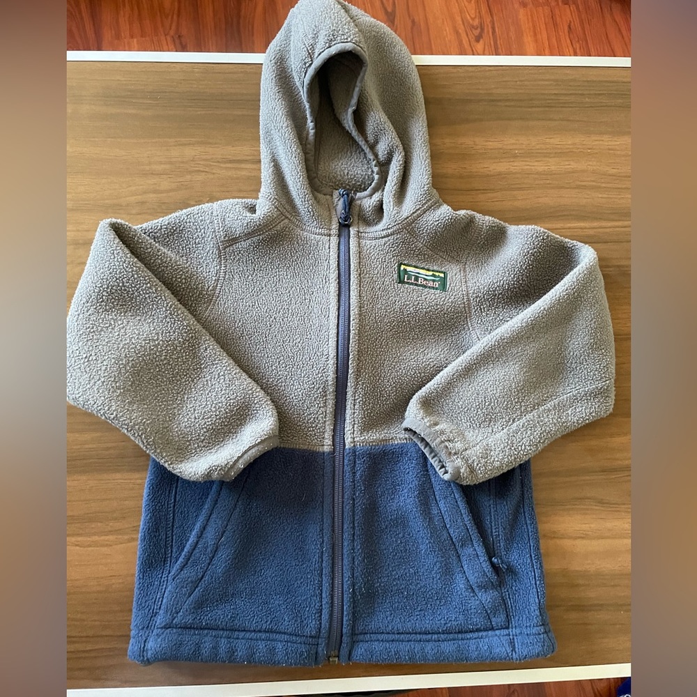 Kids warm fleece full zip sweater